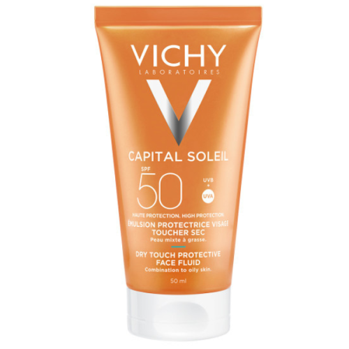 Vichy Ideal Soleil Αδιάβροχη Αντηλιακή Κρέμα Προσώπου SPF50+ 50ml.